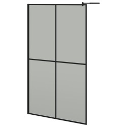 vidaXL Duschwand für Walk-in Dusche 118x190 cm Dunkles Sicherheitsglas 