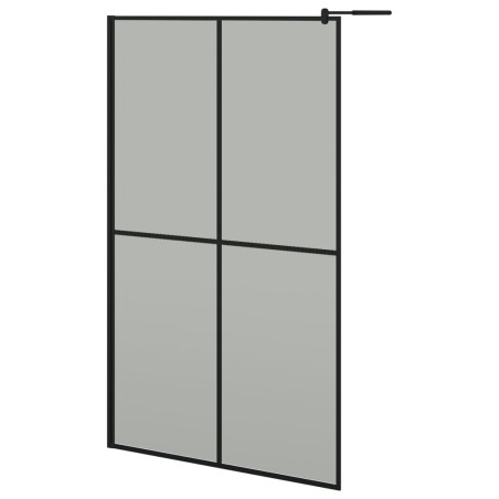 vidaXL Duschwand für Walk-in Dusche 118x190 cm Dunkles Sicherheitsglas 
