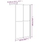vidaXL Duschwand für Walk-in Dusche 118x190 cm Dunkles Sicherheitsglas vidaXL Duschwand für Walk-in Dusche 118x190 cm Dunkles Sicherheitsglas