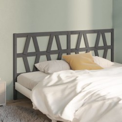 vidaXL Kopfteil Grau 206x4x100 cm Massivholz Kiefer
