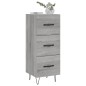 vidaXL Sideboard Grau Sonoma 34,5x34x90 cm Holzwerkstoff vidaXL Sideboard Grau Sonoma 34,5x34x90 cm Holzwerkstoff