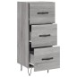 vidaXL Sideboard Grau Sonoma 34,5x34x90 cm Holzwerkstoff vidaXL Sideboard Grau Sonoma 34,5x34x90 cm Holzwerkstoff