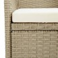 Garten-Essstühle 4 Stk. Poly Rattan Beige Garten-Essstühle 4 Stk. Poly Rattan Beige