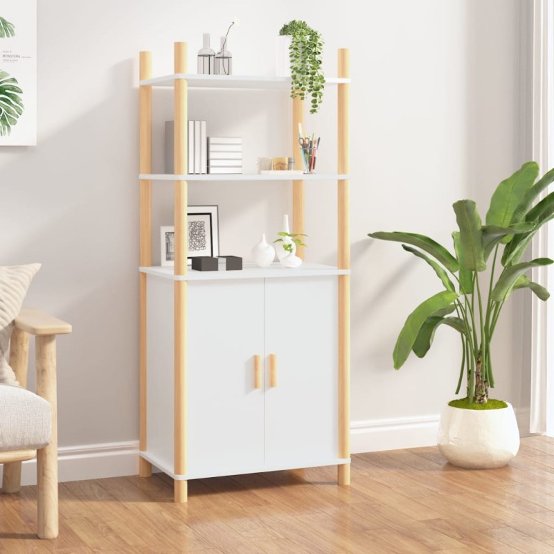 vidaXL Highboard Weiß 60x40x141 cm Holzwerkstoff vidaXL Highboard Weiß 60x40x141 cm Holzwerkstoff