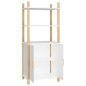 vidaXL Highboard Weiß 60x40x141 cm Holzwerkstoff vidaXL Highboard Weiß 60x40x141 cm Holzwerkstoff