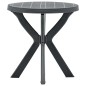 vidaXL Bistrotisch Anthrazit Ø70 cm Kunststoff vidaXL Bistrotisch Anthrazit Ø70 cm Kunststoff