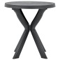 vidaXL Bistrotisch Anthrazit Ø70 cm Kunststoff vidaXL Bistrotisch Anthrazit Ø70 cm Kunststoff