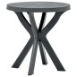 vidaXL Bistrotisch Anthrazit Ø70 cm Kunststoff vidaXL Bistrotisch Anthrazit Ø70 cm Kunststoff