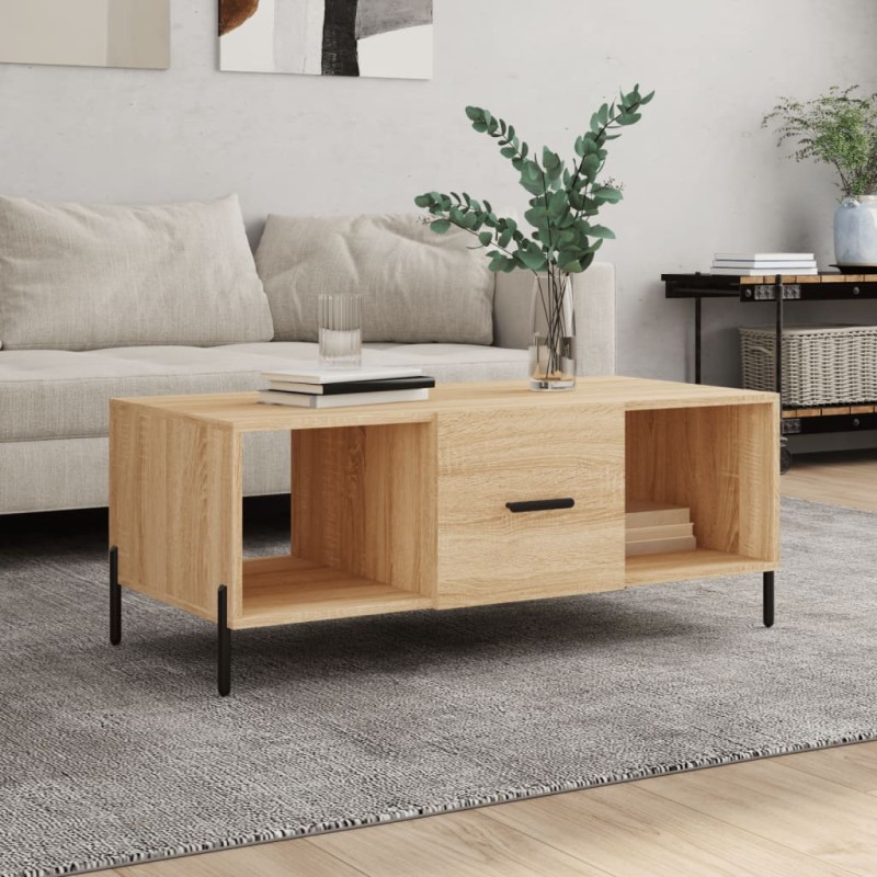 vidaXL Couchtisch Sonoma-Eiche 102x50x40 cm Holzwerkstoff vidaXL Couchtisch Sonoma-Eiche 102x50x40 cm Holzwerkstoff