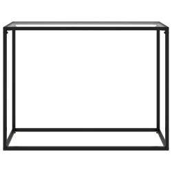 vidaXL Konsolentisch Transparent 100x35x75 cm Hartglas