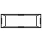 vidaXL Konsolentisch Transparent 100x35x75 cm Hartglas vidaXL Konsolentisch Transparent 100x35x75 cm Hartglas