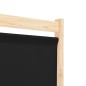 vidaXL 5-teiliger Raumteiler Schwarz 200 x 170 x 4 cm Stoff vidaXL 5-teiliger Raumteiler Schwarz 200 x 170 x 4 cm Stoff