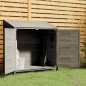 vidaXL Gerätehaus Anthrazit 102x52x112 cm Massivholz Tanne vidaXL Gerätehaus Anthrazit 102x52x112 cm Massivholz Tanne