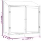 vidaXL Gerätehaus Anthrazit 102x52x112 cm Massivholz Tanne vidaXL Gerätehaus Anthrazit 102x52x112 cm Massivholz Tanne