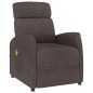 vidaXL Massagesessel Dunkelbraun Stoff vidaXL Massagesessel Dunkelbraun Stoff