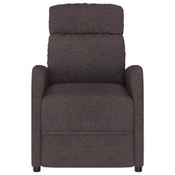 vidaXL Massagesessel Dunkelbraun Stoff