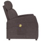 vidaXL Massagesessel Dunkelbraun Stoff vidaXL Massagesessel Dunkelbraun Stoff