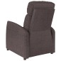 vidaXL Massagesessel Dunkelbraun Stoff vidaXL Massagesessel Dunkelbraun Stoff