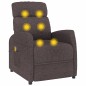 vidaXL Massagesessel Dunkelbraun Stoff vidaXL Massagesessel Dunkelbraun Stoff