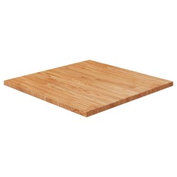 vidaXL Tischplatte Quadratisch Hellbraun 70x70x2,5cm Behandelte Eiche