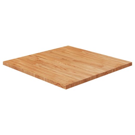 vidaXL Tischplatte Quadratisch Hellbraun 70x70x2,5cm Behandelte Eiche