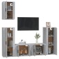 vidaXL 5-tlg. TV-Schrank-Set Grau Sonoma Holzwerkstoff vidaXL 5-tlg. TV-Schrank-Set Grau Sonoma Holzwerkstoff