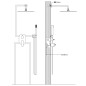 vidaXL Duschsystem Edelstahl 201 Schwarz vidaXL Duschsystem Edelstahl 201 Schwarz