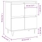 vidaXL Sideboard Räuchereiche 60x35x70 cm Holzwerkstoff vidaXL Sideboard Räuchereiche 60x35x70 cm Holzwerkstoff