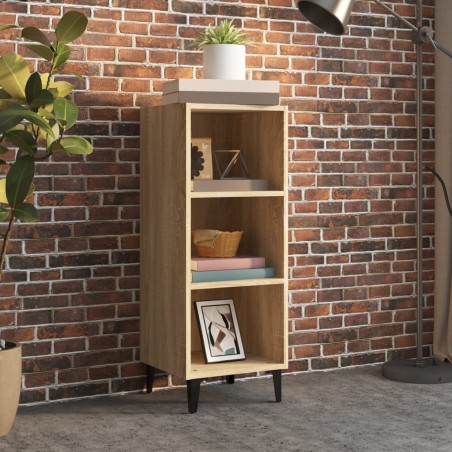 vidaXL Sideboard Sonoma-Eiche 34,5x32,5x90 cm Holzwerkstoff