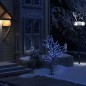 vidaXL Weihnachtsbaum 128 LEDs Blaues Licht Kirschblüten 120 cm vidaXL Weihnachtsbaum 128 LEDs Blaues Licht Kirschblüten 120 cm