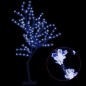 vidaXL Weihnachtsbaum 128 LEDs Blaues Licht Kirschblüten 120 cm vidaXL Weihnachtsbaum 128 LEDs Blaues Licht Kirschblüten 120 cm
