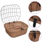 vidaXL Fahrradkorb Vorne mit Deckel 50x45x35 cm Natur Weide vidaXL Fahrradkorb Vorne mit Deckel 50x45x35 cm Natur Weide