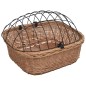 vidaXL Fahrradkorb Vorne mit Deckel 50x45x35 cm Natur Weide vidaXL Fahrradkorb Vorne mit Deckel 50x45x35 cm Natur Weide