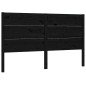 vidaXL Kopfteil Schwarz 166x4x100 cm Massivholz Kiefer