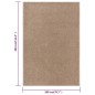 vidaXL Teppich Kurzflor 200x290 cm Braun vidaXL Teppich Kurzflor 200x290 cm Braun
