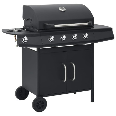 Gasgrill 4+1 Brenner Schwarz Stahl