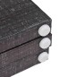 vidaXL Raumteiler klappbar 120 x 170 cm Federn Schwarz-Weiß vidaXL Raumteiler klappbar 120 x 170 cm Federn Schwarz-Weiß