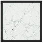 vidaXL Couchtisch Schwarz mit Weißem Glas Marmor-Optik 40x40x50 cm vidaXL Couchtisch Schwarz mit Weißem Glas Marmor-Optik 40x40x50 cm