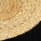vidaXL Tischsets 4 Stk. Natur und Schwarz 38 cm Jute und Baumwolle vidaXL Tischsets 4 Stk. Natur und Schwarz 38 cm Jute und Baumwolle