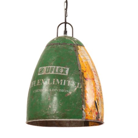 vidaXL Hängelampe Industrie-Stil 25 W Mehrfarbig Rund 32 cm E27