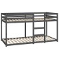 vidaXL Etagenbett Grau 90x200 cm Massivholz Kiefer vidaXL Etagenbett Grau 90x200 cm Massivholz Kiefer
