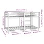 vidaXL Etagenbett Grau 90x200 cm Massivholz Kiefer vidaXL Etagenbett Grau 90x200 cm Massivholz Kiefer