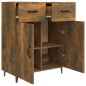 vidaXL Sideboard Räuchereiche 69,5x34x90 cm Holzwerkstoff vidaXL Sideboard Räuchereiche 69,5x34x90 cm Holzwerkstoff