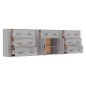 vidaXL Sideboards 3 Stk. Grau Sonoma Holzwerkstoff vidaXL Sideboards 3 Stk. Grau Sonoma Holzwerkstoff