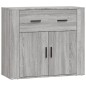 vidaXL Sideboards 3 Stk. Grau Sonoma Holzwerkstoff vidaXL Sideboards 3 Stk. Grau Sonoma Holzwerkstoff