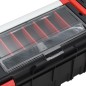 vidaXL Werkzeugkoffer Schwarz und Rot 65x28x31,5 cm vidaXL Werkzeugkoffer Schwarz und Rot 65x28x31,5 cm