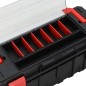 vidaXL Werkzeugkoffer Schwarz und Rot 65x28x31,5 cm vidaXL Werkzeugkoffer Schwarz und Rot 65x28x31,5 cm