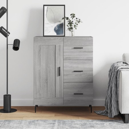 vidaXL Sideboard Grau Sonoma 69,5x34x90 cm Holzwerkstoff