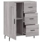 vidaXL Sideboard Grau Sonoma 69,5x34x90 cm Holzwerkstoff vidaXL Sideboard Grau Sonoma 69,5x34x90 cm Holzwerkstoff