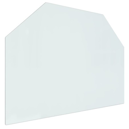 vidaXL Kaminofen Glasplatte Sechseck 80x60 cm